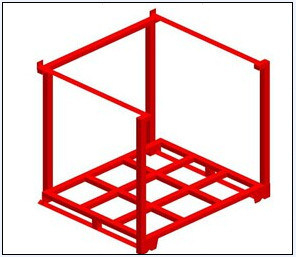 Pallet mit schwerer Stahl-Seitenausschnittsrahmenpalette