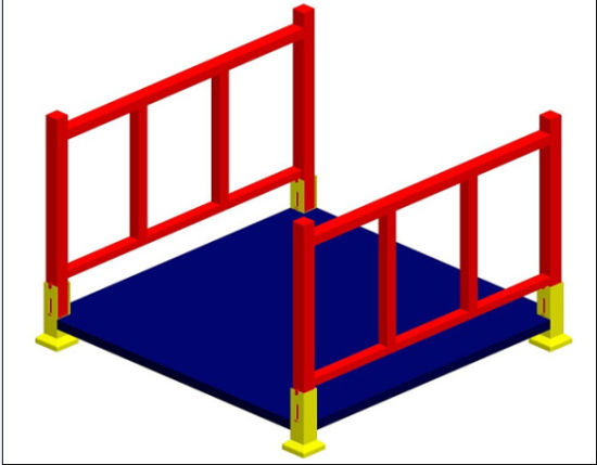 Pallet mit schwerer Stahl-Seitenausschnittsrahmenpalette